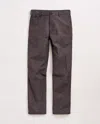 Billy Reid Chambray Flat Front Pant In Grey
