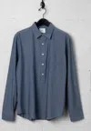 Billy Reid Chambray Popover Shirt In Chambray