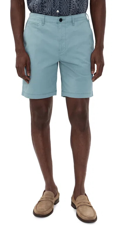 Billy Reid Chino Shorts 7.75 Steel Blue