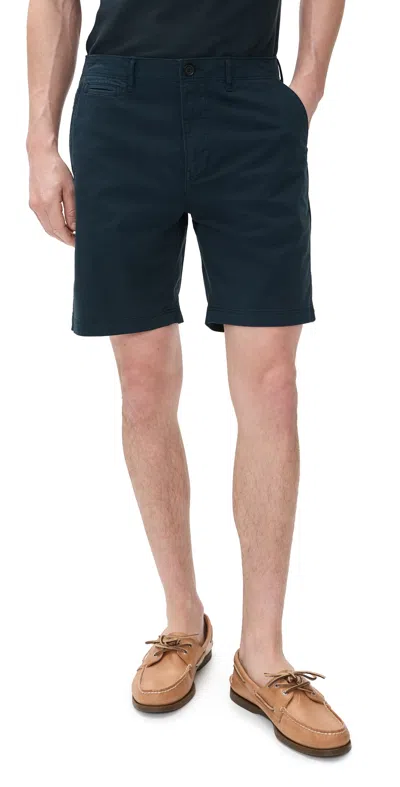 Billy Reid Chino Shorts Carbon Blue