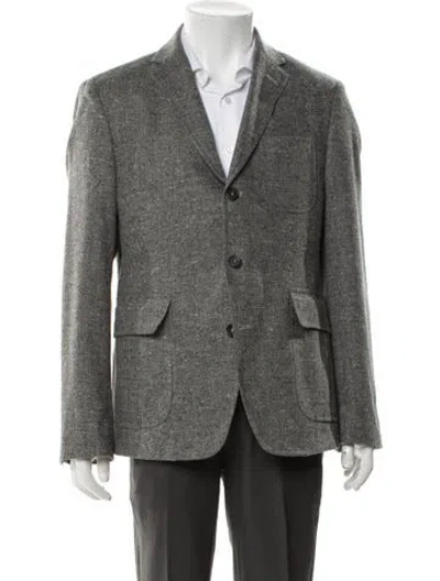 Pre-owned Billy Reid Coat In Gray