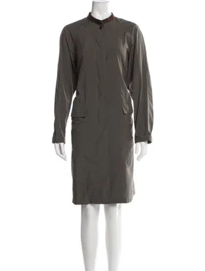 Pre-owned Billy Reid Coat In Green