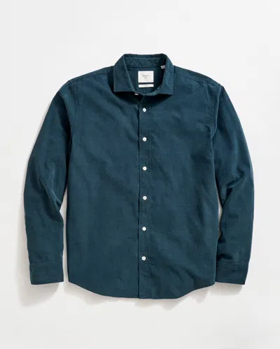 Billy Reid Corduroy Cedar Shirt In Reflecting Pond