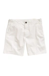 Billy Reid Cotton Blend Chino Shorts In White