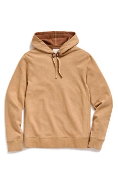 Billy Reid Cotton Blend Hoodie Sweatshirt In Camel