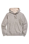 Billy Reid Cotton Blend Hoodie Sweatshirt In Flint Grey