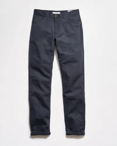 Billy Reid Cotton Linen 5 Pocket Pant In Blue