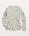 Billy Reid Cotton Linen Shirttail Sweater In Aloe