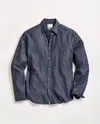 Billy Reid Coupe Wilson Micordot Button-up Shirt In Blue