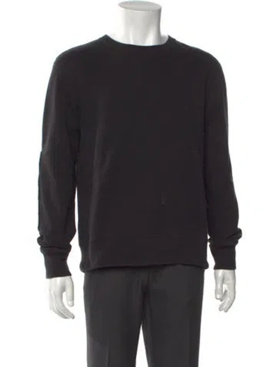 Pre-owned Billy Reid Crew Neck Long Sleeve Pullover In Black