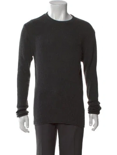 Pre-owned Billy Reid Crew Neck Long Sleeve Pullover In Gray