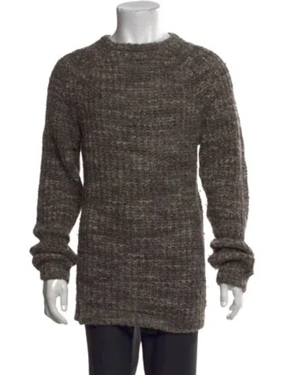 Pre-owned Billy Reid Crew Neck Long Sleeve Pullover In Multi