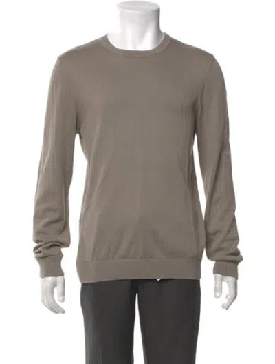 Pre-owned Billy Reid Crew Neck Long Sleeve Pullover In Neutral
