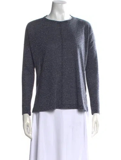 Pre-owned Billy Reid Crew Neck Sweater In Blue