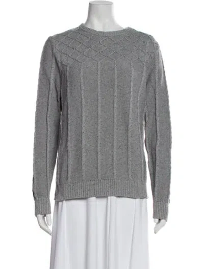Pre-owned Billy Reid Crew Neck Sweater In Gray