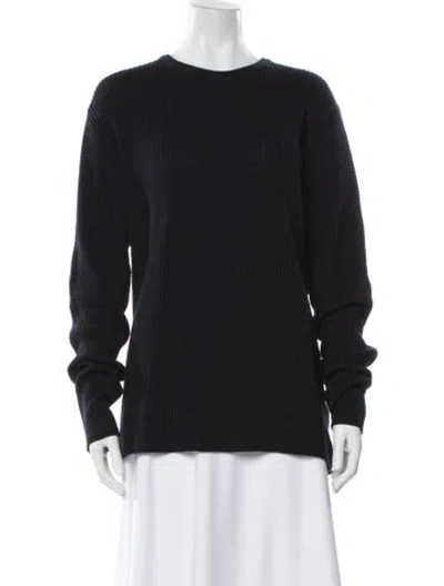 Pre-owned Billy Reid Crew Neck Sweater W/ Tags In Black