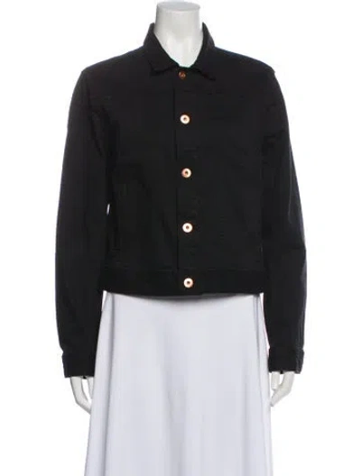 Pre-owned Billy Reid Denim Jacket In Black