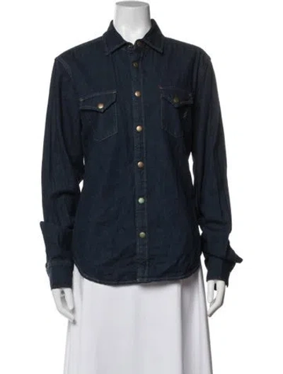 Pre-owned Billy Reid Denim Jacket In Blue