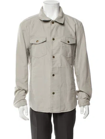 Pre-owned Billy Reid Denim Jacket In Gray