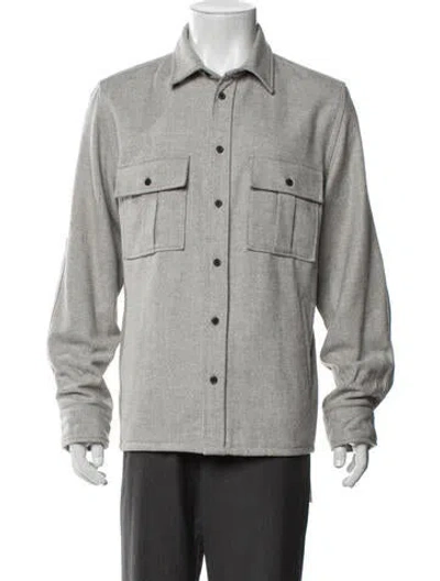 Pre-owned Billy Reid Denim Jacket In Gray