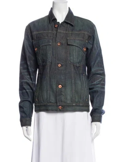 Pre-owned Billy Reid Denim Jacket In Multi