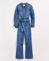 Billy Reid Denim Jumpsuit In Blue