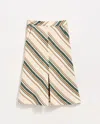 Billy Reid Desert Stripe Trouser Skirt In Natural Green