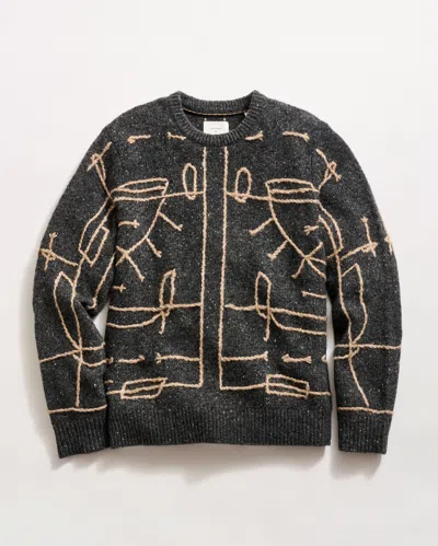 Billy Reid Eastlake Antler Crew In Gray