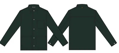 Billy Reid Eli Suede Chore Jacket In Dark Loden