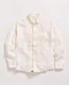Billy Reid Embroidered Pelican Swarm Raglan Shirt In White