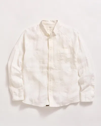 Billy Reid Embroidered Pelican Swarm Raglan Shirt - White