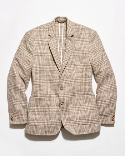 Billy Reid Exploded Glen Plaid Archie Jacket In Brown