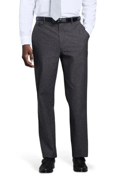 Billy Reid Flat Front Linen & Cotton Pants In Gray