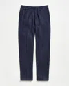 Billy Reid Flat Front Trouser In Blue