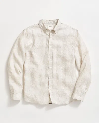 Billy Reid Flock Linen Wilson Shirt - Tinted White
