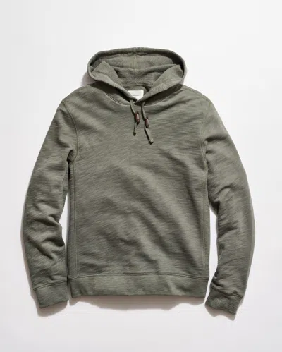 Billy Reid French Terry Hoodie Pullover In Gray