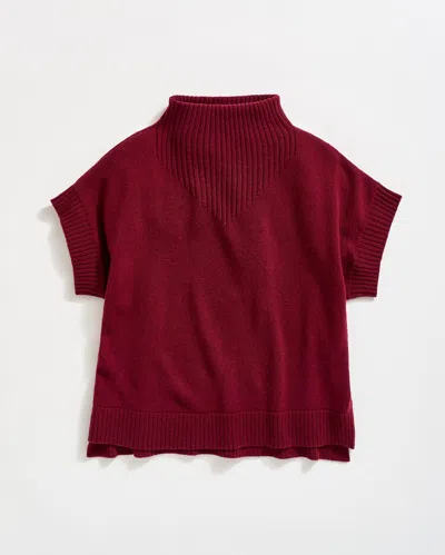 Billy Reid Funnel Shell Sweater In Maroon