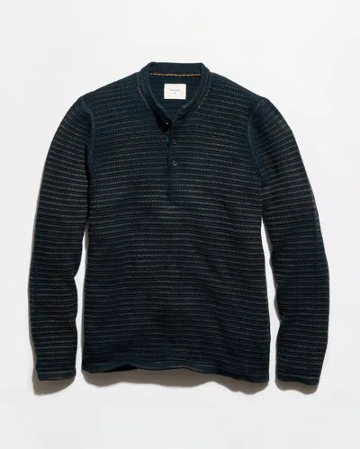 Billy Reid Garment Dyed Links Henley In Blue
