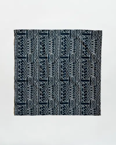 Billy Reid Geo Stitch Bandana In Blue