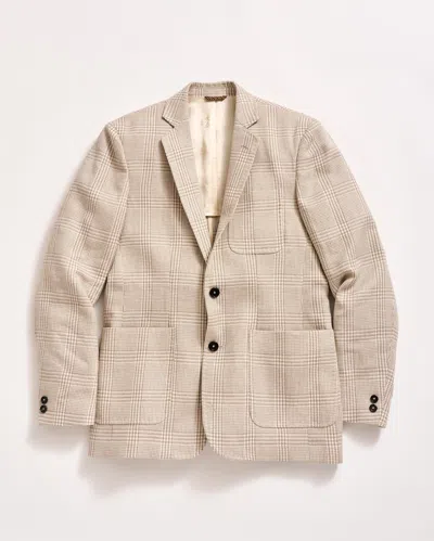Billy Reid Glen Plaid Archie Jacket In Natural Multi