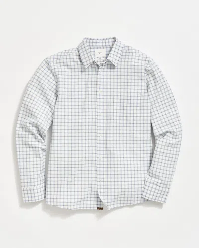 Billy Reid Grid Plaid Cypress Shirt In White