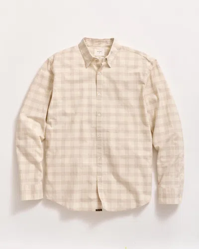 Billy Reid Grid Plaid Wilson Shirt In White