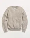 Billy Reid Grid Texture Jacquard Crew In Multi