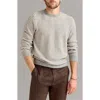 Billy Reid Grid Texture Jacquard Crew In Multi