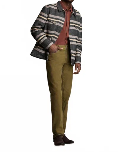 Billy Reid Heirloom Stripe Woodsman Jacket In Grey In Gray