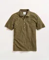 Billy Reid Stripe Pensacola Polo In Green