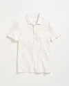 Billy Reid Hemp Cotton Twill Polo In White