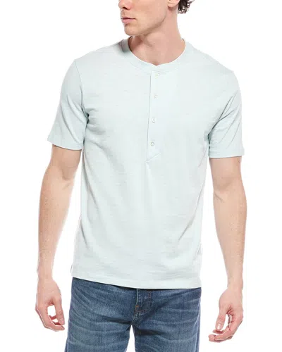 Billy Reid Henley Shirt In Blue