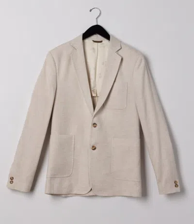 Billy Reid Herringbone Archie Jacket - Natural