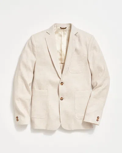 Billy Reid Herringbone Archie Jacket In Cream